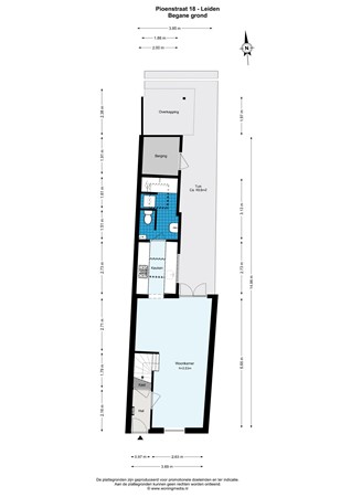 Floorplan - Pioenstraat 18, 2313 BM Leiden